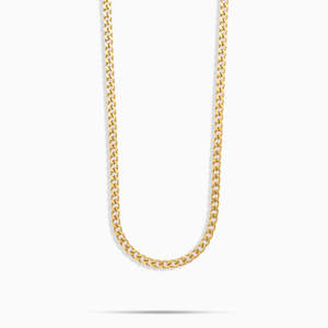 Collier chaîne cubaine minimaliste en or, en argent sterling 925 plaqué or jaune, pour hommes et femmes - Product Image 3