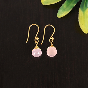 925 Sterling <b>Silver</b> Crystal Gemstone Elegant <b>Dangle</b> <b>Earrings</b> for Women - Product Image 1