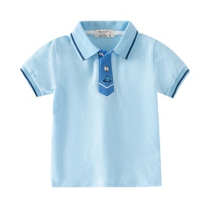 Polo de Manga Corta para Niños, Informal, de Alta Calidad, 100% Algodón Tejido, con Logotipo Personalizado, de Secado Rápido, Transpirable y Ecológico - Product Image 6
