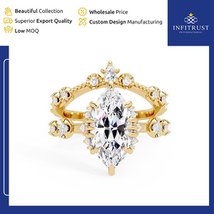 Widely Selling Handcrafted 925 Sterling Silver Solitaire Diamond <b>Rings</b> with VVS Clarity at Minimal Price from <b>Indian</b> Vendor - Product Image 2