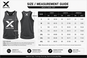 X Sports City Men's Custom Gym & Athletic <b>Stringers</b> Tank Top Black Color Crew Neck Sleeveless 100% Cotton <b>Vest</b> All Seasons OEM - Product Image 6