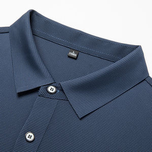 Polo Casual Personalizado con Logotipo para Hombre, Transpirable, de Manga Corta, para Negocios o Golf, de Color Sólido, Mezcla de Algodón, Ropa al por Mayor - Product Image 2