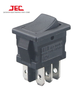 JEC 606 Pratique 10A 250VAC Interrupteur à bascule On-Off Petit double pôle pour fournitures électriques Série 606 Fonction On-Off - Product Image 5