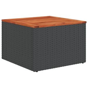 Juego de sofás de jardín de ratán sintético negro de 7 piezas con cojines, muebles de patio - Product Image 6