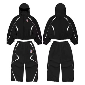 Chándal cortavientos 100% nailon, pantalón y chaqueta con capucha, chándal cortavientos impermeable para hombre - Product Image 6