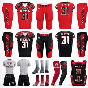 Premium Custom American Football Uniform Set Jersey Pants <b>Socks</b> Sublimation Reba Sports Team Kit - Product Image 3