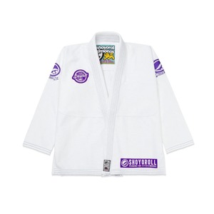 Kimono de Jiu Jitsu Shoyorol Blanco Personalizado, Kimono BJJ Mamba Competitor, Nuevo Parche Morado, Equipo de Artes Marciales de Algodón con Bordado Personalizado - Product Image 1
