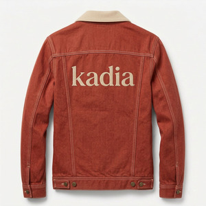 Chaqueta Vaquera para Hombre con Logotipo Personalizado, Nueva Moda 2026, Cuello en Contraste, Chaqueta Vaquera con Logotipo Personalizado, Ropa Urbana, Prenda Exterior de Mezclilla para Otoño e Invierno - Product Image 2