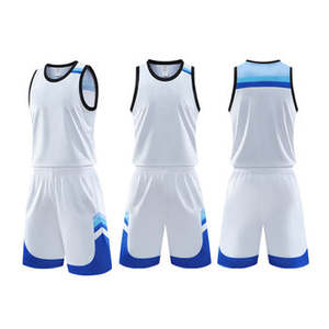 Maillots de basket-ball athlétiques réversibles en mesh de haute qualité pour hommes avec numéro - Product Image 2