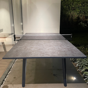 Table de tennis de table Grappa, design moderne, pieds en métal, durable, écologique, pour usage intérieur, à la maison ou en club, avec filet - Product Image 4