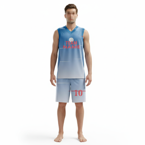 Men Basketball Uniform Quick Dry Sleeveless Jersey <b>Set</b> Custom Sublimation Basketball Short Team Uniform with Custom Name - Product Image 1