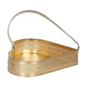 Panier de rangement en métal pour fruits, pain et en-cas, panier cadeau pour table à manger - Product Image 3