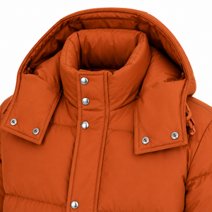 Men's Hooded Puffer Jacket Plain Dyed Custom Design Winter Quilted <b>Padded</b> Breathable <b>Waterproof</b> Outerwear - Product Image 5