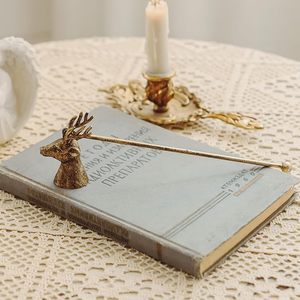 Brass Deer Head <b>Candle</b> Snuffer With Long Rod For Decorative Use - Product Image 6