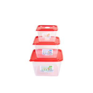 ภาชนะพลาสติก BPA ฟรีภาชนะใส่อาหารทรงสี่เหลี่ยมมีฝาปิดราคาถูกและทนทานสำหรับการเตรียมอาหารในครัวทุกวัน - Product Image 6