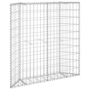 Lit surélevé en gabion trapézoïdal 39.4 \ "x7.9 \" x39.4 \ "Fourniture de jardin en acier galvanisé - Product Image 2