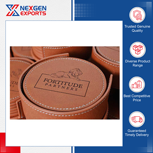 Sous-verres en cuir PU de qualité supérieure, design attrayant, les plus vendus, pour usage en restaurant, avec logo personnalisé en commande en gros - Product Image 6