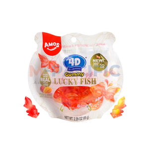 CANDY AMOS 4D LUCKY FISH GUMMY 65G ORIGEN CHINA - Product Image 2