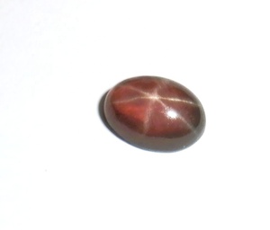 Zafiro Estrella Morado Transparente Ovalado de 5x7 mm, 0.5 Quilates, Cabujón Pulido Creado en Laboratorio con Efecto de Estrella de 6 Puntas para Joyería - Product Image 5