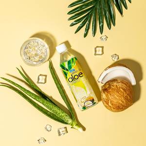 น้ำมะพร้าวผสมว่านหางจระเข้ ตราทันโด ขนาด 500 มล. บรรจุขวด PET ไขมันต่ำ 100% รสผลไม้แท้ กลิ่นสับปะรด เสาวรส มะม่วง น้ำมะพร้าว 10 บริกซ์ - Product Image 2