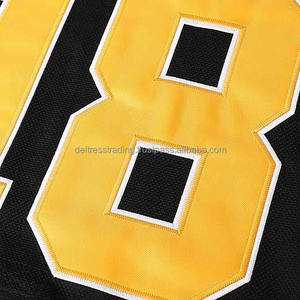 2025 Boston Hockey #18 Jersey Meilleur haute qualité Deltress Trading Tissu épais respirant à séchage rapide pour le hockey sur glace - Product Image 4