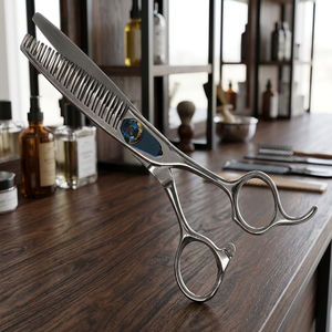 Tijeras de Peluquería Profesionales ASAP de 6 Pulgadas para Diestros, de Acero Inoxidable, con Hojas Afiladas y Puntas Redondeadas, Mango Largo - Product Image 5