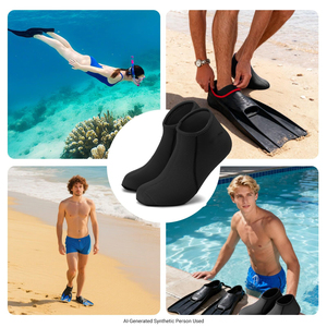 High Performance Beach Sand <b>Socks</b> Lightweight Neoprene Material With Secure Closure For Professional Volleyball Athletes - Product Image 5