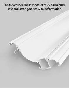 Perfil de Aleación Moderno de la Serie 1000 para Montaje en Superficie con Ranura LED para Decoraciones y Servicios de Corte - Product Image 2