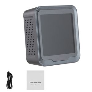 เครื่องตรวจวัดคาร์บอนไดออกไซด์ข้างเตียงพร้อมเซ็นเซอร์ NDIR ตัวควบคุม CO2 และจอแสดงผลอุณหภูมิความชื้น เครื่องตรวจจับคุณภาพอากาศ - Product Image 3