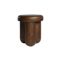 Table d'appoint sculpturale en fibre de verre, texture travertin, design colonne, table d'appoint moderne minimaliste pour salon, chambre, hôtel