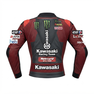 Men’s Cowhide Leather <b>Racing</b> <b>Jacket</b>/Chaqueta MotoCP Style CE Level 2 Armor Motorcycle Track Riding Protective Gear CE - Product Image 2