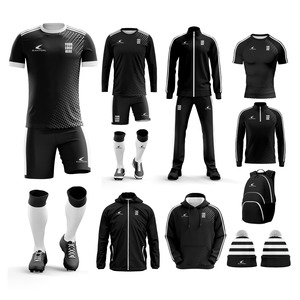 Custom Unisex Soccer Uniform Set Striped Jersey <b>Shorts</b> Tracksuit for <b>Short</b> Sleeve Moisture Wicking Breathable Player Name All - Product Image 1