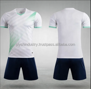 Uniforme de Fútbol Personalizado al por Mayor, 100% Poliéster, Económico, Conjunto Deportivo para Hombre, Transpirable, con Logotipo - Product Image 6