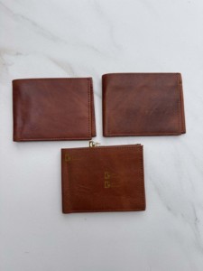 Men's New Arrival <b>RFID</b> <b>Blocking</b> Genuine Leather Short <b>Wallet</b> Snap Closure Fashion Brown Cash Holder Gift Him - Product Image 1