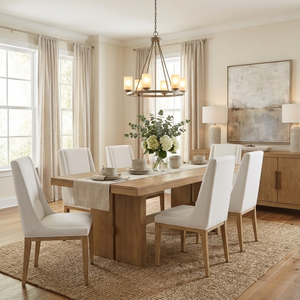 Silla de Comedor Moderna de Estilo Escandinavo con Estructura de Madera de Roble Resistente y Tapicería de Lino para Uso en Hoteles y Apartamentos - Product Image 6