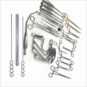 Kit de base d'instruments chirurgicaux réutilisables pour tonsillectomie ORL : écarteurs buccaux, pinces, curettes, loupes, perforateurs d'adenoides en acier inoxydable - Product Image 5