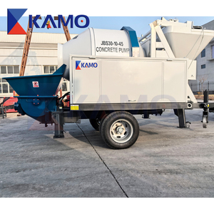 ポータブルトレーラーコンクリートミキサーポンプ、農村および都市建設プロジェクトでコンクリートを混合および汲み上げるためのワンストップソリューション - Product Image 4