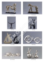 Sculpture de table en aluminium moderne, faite à la main, colorée, taille personnalisable, logo, sculptures en métal d'aluminium irrégulières pour la décoration de la maison
