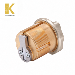 Cilindro de Seguridad con Pomo Giratorio, Sin Llave, Acero Inoxidable Satinado, Latón, 32mm, para Puerta de Entrada Residencial - Product Image 4