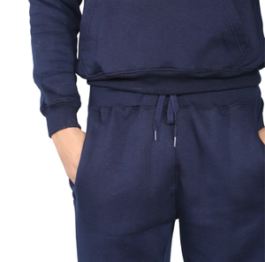 Ensemble de survêtement en coton personnalisé avec logo pour homme – Sweat à capuche et pantalon de jogging décontractés, respirants et élégants – L'indispensable pour le sport - Product Image 5