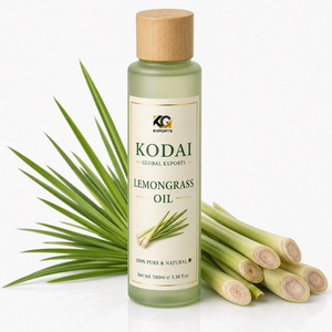 Huile Essentielle de Citronnelle du Tamil Nadu 100% Pure et Naturelle de Qualité Supérieure, Distillée à la Vapeur, pour Aromathérapie et Soin du Visage, par Kodai Global Export - Product Image 1