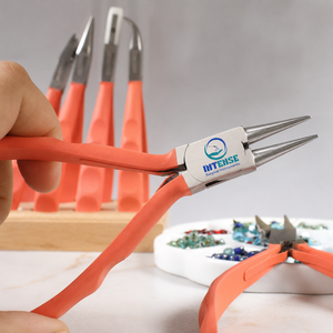 Alicates Profesionales de Punta Redonda para Joyería, Acero Inoxidable, Herramienta para Enrollar Alambre y Abalorios con Mango Ergonómico de PVC - Product Image 5