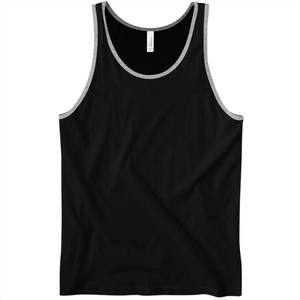 Camiseta Deportiva sin Mangas para Hombre, Estilo Ringer, de Algodón, Transpirable, para Gimnasio, con Logotipo Personalizado, Ropa Deportiva - Product Image 4