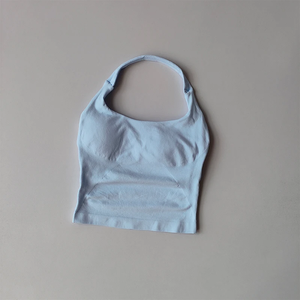 เสื้อชั้นในกีฬาแบบผูกคอ สายรัดยาว ซัพพอร์ตปานกลาง สำหรับโยคะ ฟิตเนส ออกกำลังกาย ไร้ตะเข็บ - Product Image 2