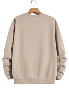 เสื้อสเวตเชิ้ตผู้ชายสไตล์โมเดิร์น ผ้าฟลีซพรีเมียม คอกลม สวมใส่สบาย อุ่นสบาย แฟชั่นลำลอง เสื้อผ้าสำหรับฤดูหนาวและใส่ได้ทุกวัน - Product Image 6
