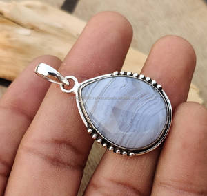 Colgante de Plata de Ley 925 Natural Hecho a Mano con Piedra Preciosa Original, Regalo de Joyería para Mujer, Último Diseño - Product Image 4