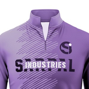 Sweat-shirt en coton pour homme à col montant, demi-zip, manches longues, tricoté, coupe droite, décontracté, hiver, vente en gros - Product Image 2