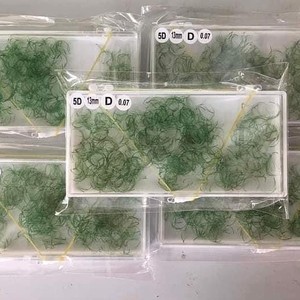 Extensions de cils synthétiques pré-fabriquées, couleur naturelle, longueur mixte CC/DD/M/L, courbure 0.03mm-0.07mm, faites à la main, logo personnalisé - Product Image 5