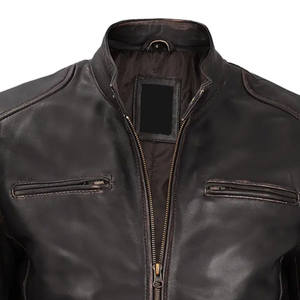 Ventes chaudes, vestes en cuir professionnelles pour hommes, manches longues, cuir de haute qualité 100% pour hommes, nouvelle arrivée - Product Image 6
