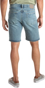 <b>Men's</b> Summer Casual High Waist Denim Shorts Comfortable <b>Relaxed</b> <b>Fit</b> with Pockets Washed Straight Style <b>Jeans</b> - Product Image 4